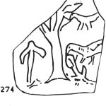 Figure 30, marked 274, a line drawing of an altar with an anchor, a tree, and birds in the tree