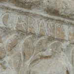 Angle shot of the word GARANUS