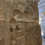 Jupiter, bearded with left hand on a scepter or spear, right hand on a thunderbolt, and an eagle on the ground in front of him. IOVIS above his head