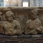 Mars on the left and a female deity on the right